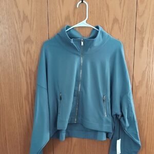 Jofit Blue Zip-Up Women's Top